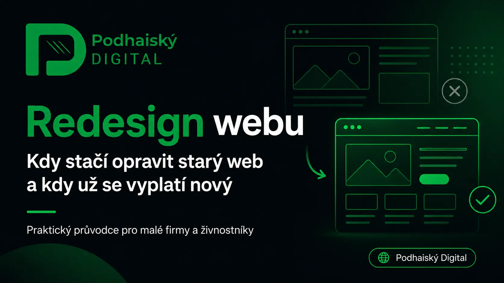 Redesign webu: kdy opravit starý web a kdy vytvořit nový