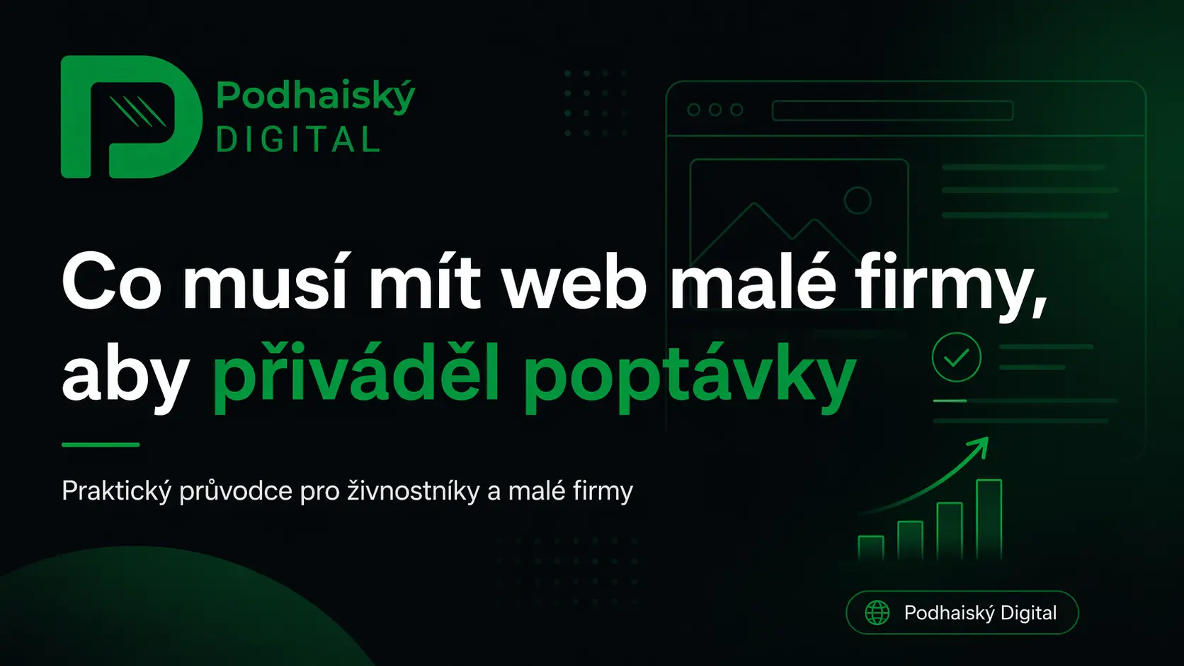 Co musí mít web malé firmy, aby přiváděl poptávky – náhledový obrázek článku