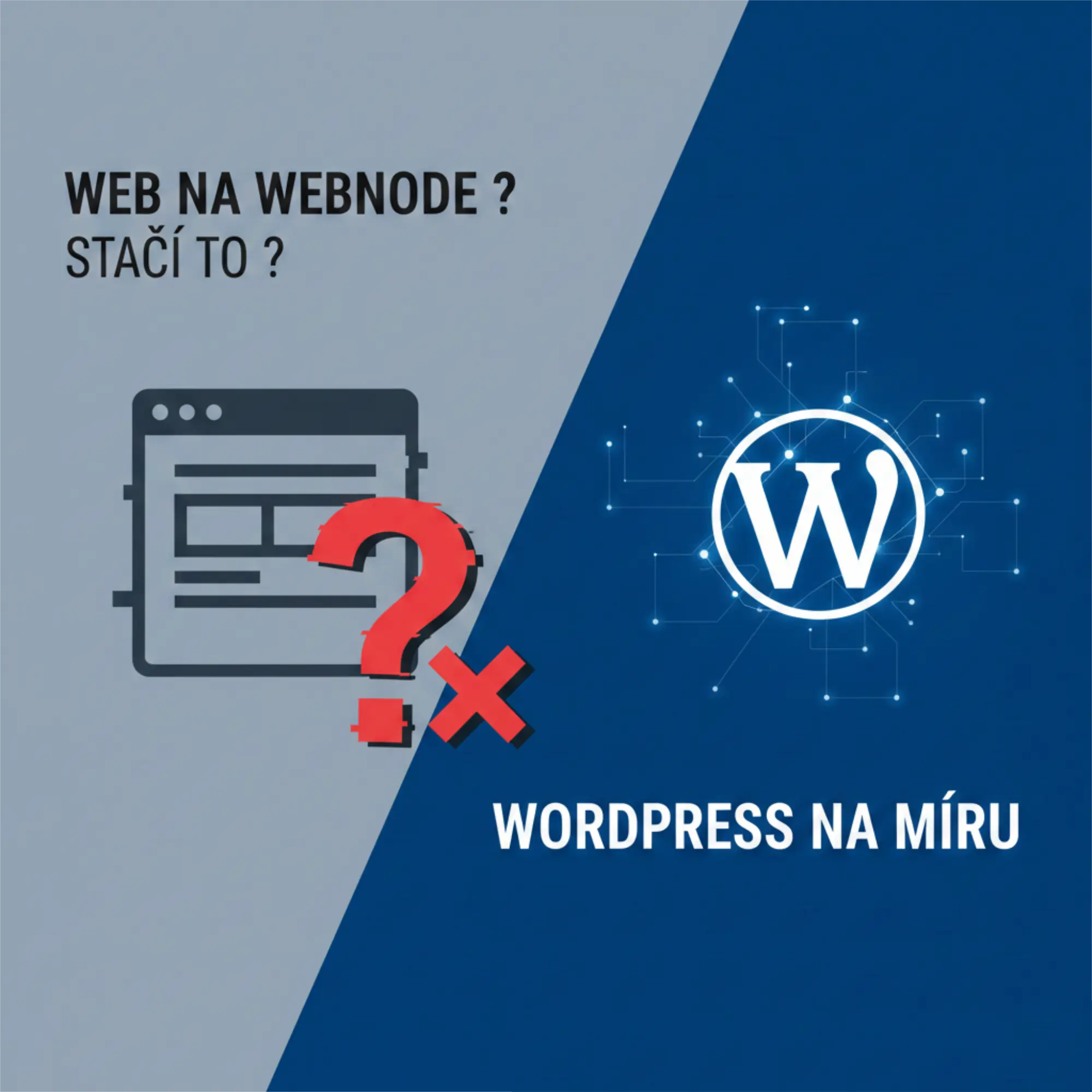 Webnode vs. WordPress na míru: Kdy vás levná šablona potopí?
